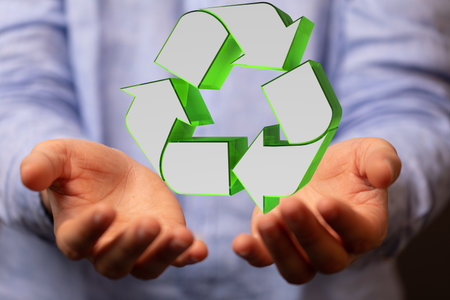 Ecology Concept. Environmentally friendly planet.の写真素材