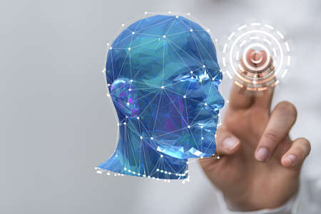 Mind, brain power and energy conceptの写真素材