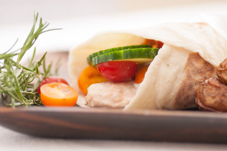 chicken gyro with potatoes