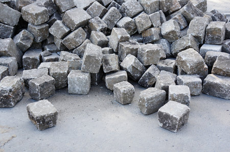 The many square grey stones blocks during daytimeの写真素材