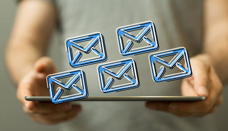 Mail Communication Connection message to mailingの写真素材