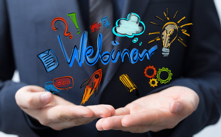 webinar 3d digital online class training from home officeの写真素材