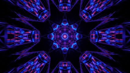 A cosmic background with purple laser lights with cool shapes - perfect for a digital wallpaperの写真素材