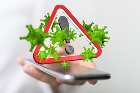 Ncov spreading concept, Earth and virus modelsの写真素材