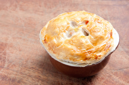 turkey pot pie with pastry top
