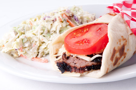 beef steak wrapの写真素材