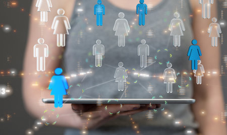 Business and communications group digitalの写真素材