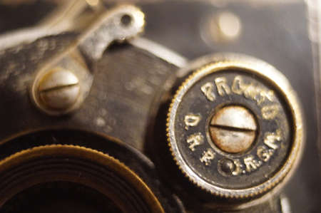 BUCURESTI, ROMANIA - Mar 15, 2020: old vintage photo film camera and lens , museum and collection, ancient cameraの写真素材