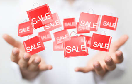Discount and commission concept 3dの写真素材