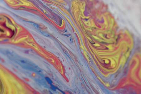 A liquid oil art - great for an artsy background or wallpaperの写真素材