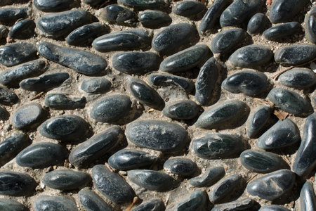 a closeup shot of a rock wallの写真素材