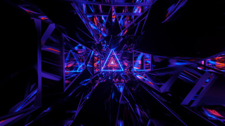 A cosmic background with purple laser lights with cool shapes - perfect for a digital wallpaper