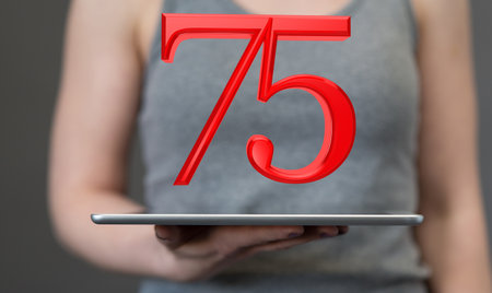 Template 3d  Years Anniversary Illustrationの写真素材