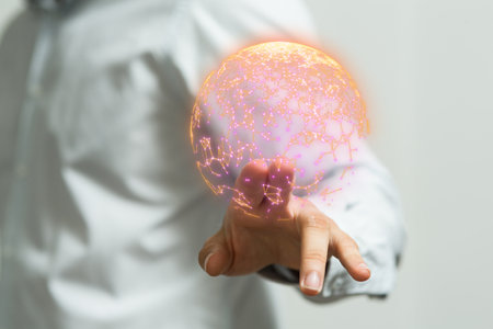 the 3d Global Network Of Peopleの写真素材