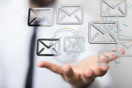 Mail Communication Connection message to mailingの写真素材