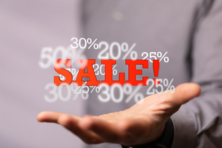 Discount and commission concept 3dの写真素材