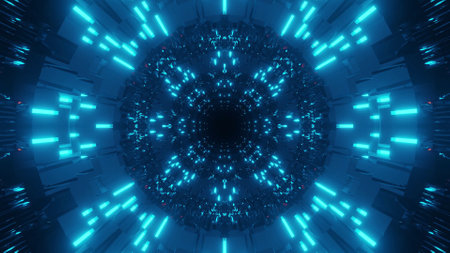 A cosmic background with dark and light blue laser lights - perfect for a digital wallpaper