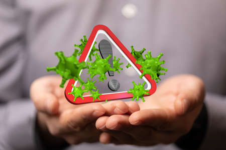 Covid-19 coronavirus, virus that causes acute respiratory infections and the common coldの写真素材