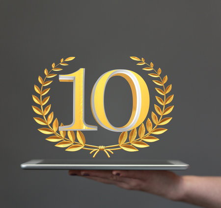 Template 3d  Years Anniversary Illustration