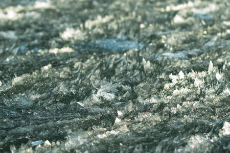 broken ice on lake st. clair