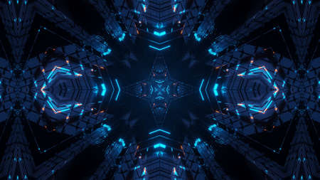 A cosmic environment with colorful neon laser lights - perfect for a digital wallpaper