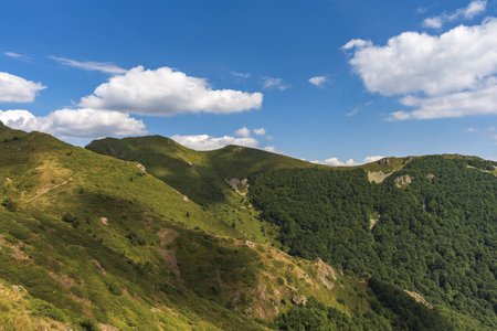 A beautiful view of the Stara Planina mountains in Bulgaria in summerの写真素材