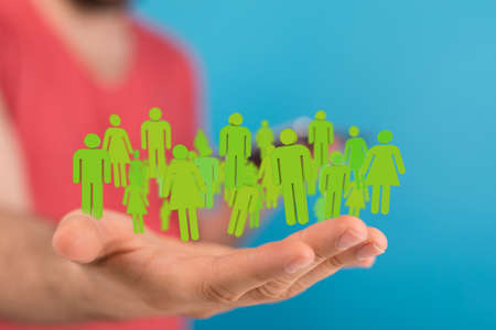 Concept of teamwork and partnershipの写真素材