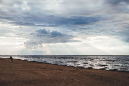 A beautiful shot of a beachの写真素材