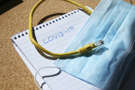 Coronavirus (COVID-19) related cyber crime or misinformation concept image.