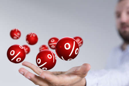 Discount and commission concept 3dの写真素材