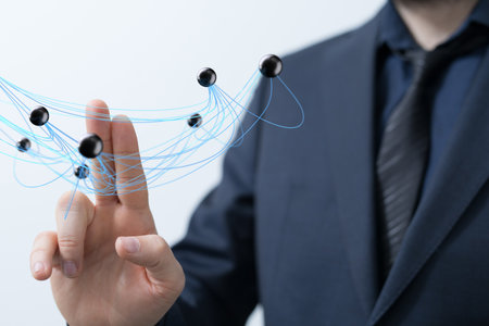 community 3d in a networkの写真素材