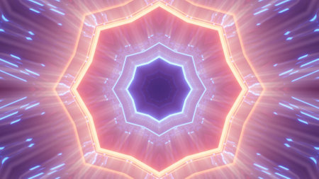 A futuristic background with colorful glowing abstract neon lights
