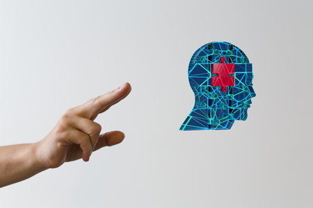 human head, chakra power, inspiration abstract thoughtの写真素材