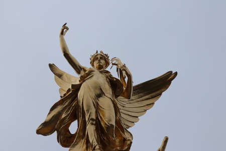 A low angle closeup shot of Victoria Memorial in London, the UKのeditorial素材