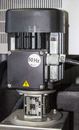 A vertical shot of Grundfos pressure booster pump
