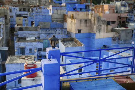 The buildings and houses in Jodhpur, India during daylightの写真素材