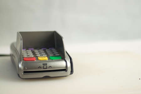 A payment machine isolated on white background