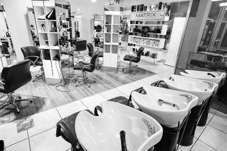 JOHANNESBURG, SOUTH AFRICA - Jan 06, 2021: Johannesburg, South Africa - July 05 2011: Inside interior of a Beauty Salon in a Mallのeditorial素材