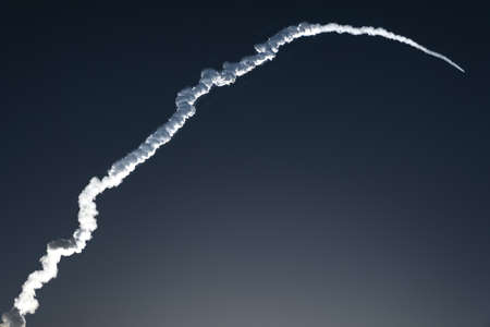 CAPE CANAVERAL, UNITED STATES - Jul 31, 2020: Mars rocket launch of Elon Musk's and NASA's Perseverance Rover.のeditorial素材