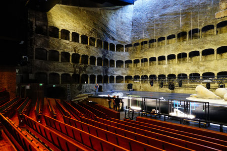 SALZBURG, AUSTRIA - Jun 03, 2019: inside the Felsenreitschule part of the Salzburger Festspieleのeditorial素材