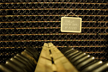MONTICELLI BRUSATI, ITALY - Jun 25, 2015: Villa Wine cellar in Monticelli Brusati