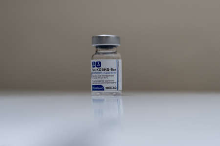 FIRMAT, ARGENTINA - Jan 06, 2021: The Sputnik V COVID-19 vaccine that is being applied to healthcare...