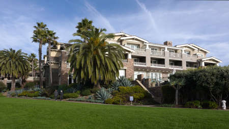 LAGUNA BEACH, CA, UNITED STATES - Jan 02, 2021: View of the beautiful Montage Resort in Laguna Beach