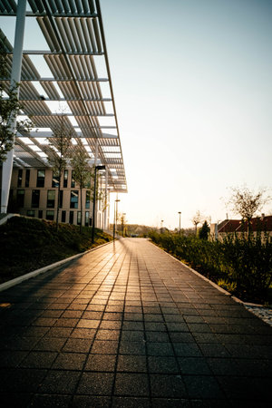 The beautiful modern building- modern architectureの写真素材