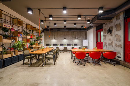 A modern interior design of an officeの写真素材