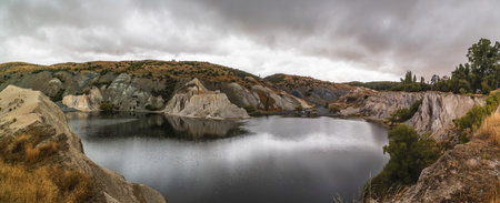 A breathtaking view of the St-Bathans in South Island, New Zealand
