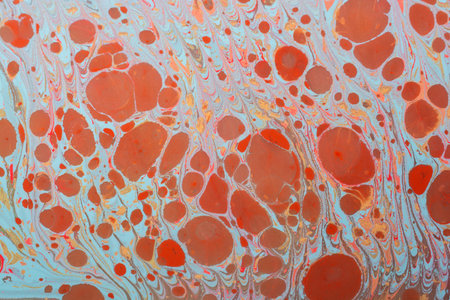 An abstract fluid painting textures with vibrant colors