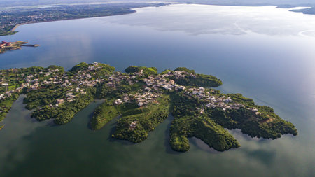 An aerial view of the Mirpur city in  Azad Kashmir, Pakistan