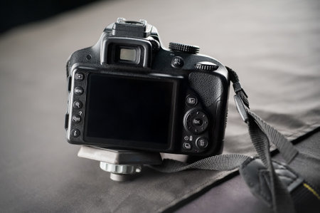 A closeup selective focus shot of a cameraの写真素材