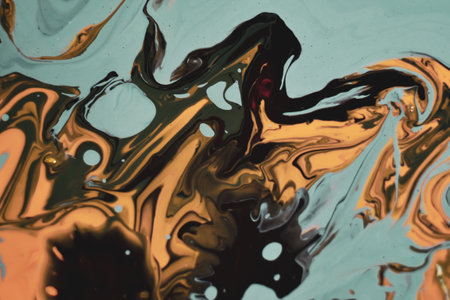 A closeup shot of an abstract paintingの写真素材